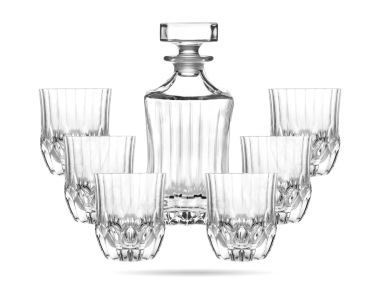 Zestaw szklanek do whisky z karafką 7 elementów Adagio RCR (2).png