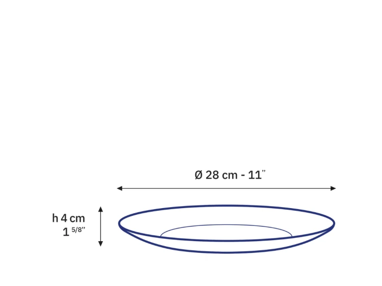 Talerz płytki obiadowy 28 cm Lys Clear przeźroczysty DURALEX (2).png