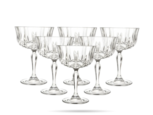 Zestaw 6 kieliszków do szampana płaskich coupe 240 ml Opera – RCR  (2).png