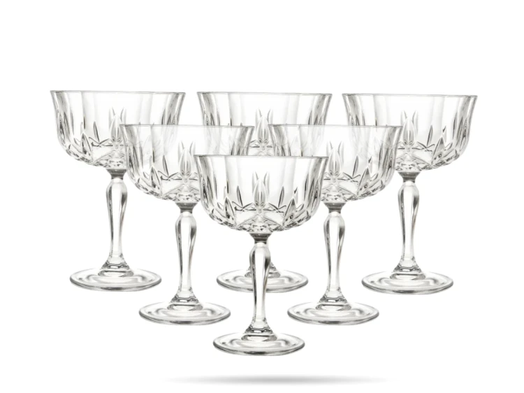 Zestaw 6 kieliszków do szampana płaskich coupe 240 ml Opera – RCR  (2).png