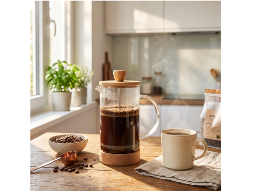 Zaparzacz do herbaty i kawy French Press 600 ml Natural AMBITION (1).png