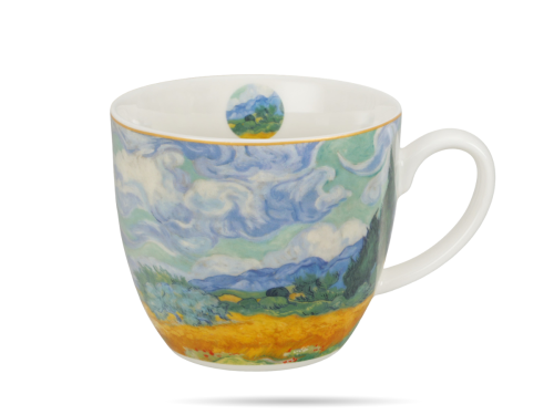 Kubek porcelanowy w koszyczku 460 ml Pole pszenicy Van Gogh DUO (1).png
