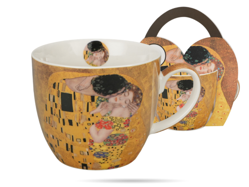 Kubek porcelanowy w koszyczku 460 ml Kiss Klimt DUO (5).png