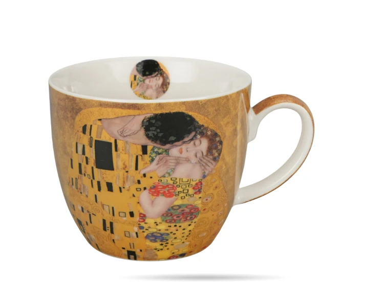 Kubek porcelanowy w koszyczku 460 ml Kiss Klimt DUO (3).png
