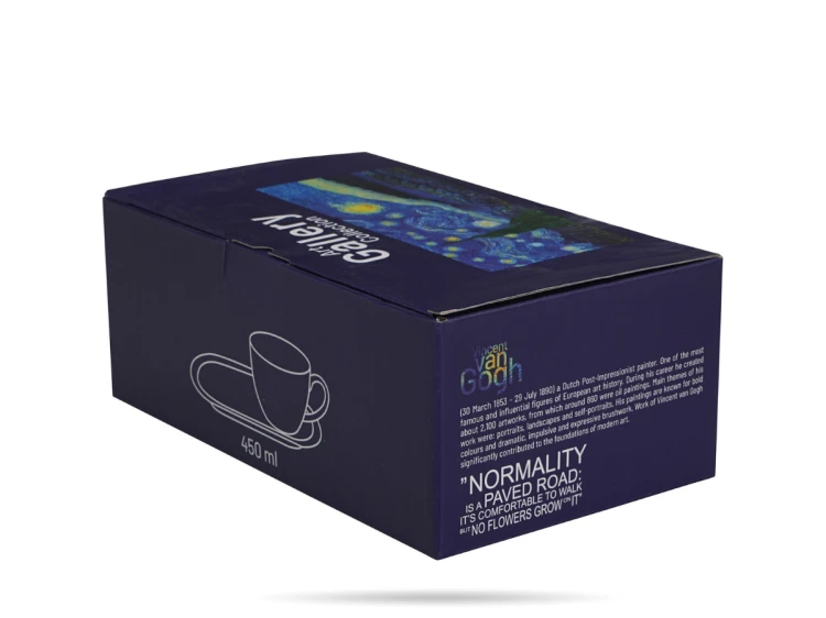 Filiżanka Jumbo z podłużnym spodkiem 450 ml Gwieździsta noc Van Gogh DUO (3).png