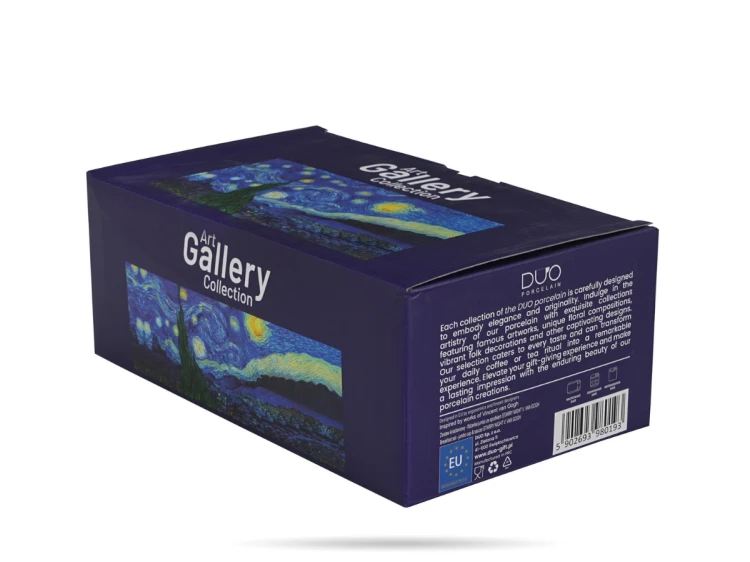 Filiżanka Jumbo z podłużnym spodkiem 450 ml Gwieździsta noc Van Gogh DUO (4).png