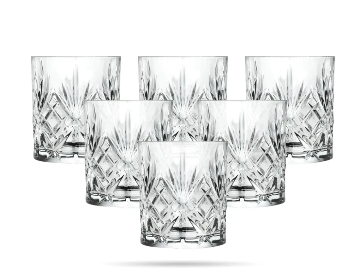 Zestaw niskich szklanek do whisky 240 ml Melodia RCR  (2).png