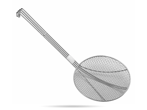 Cedzak siatkowy nierdzewny łyżka szumówka 16 cm TOMGAST (1).png
