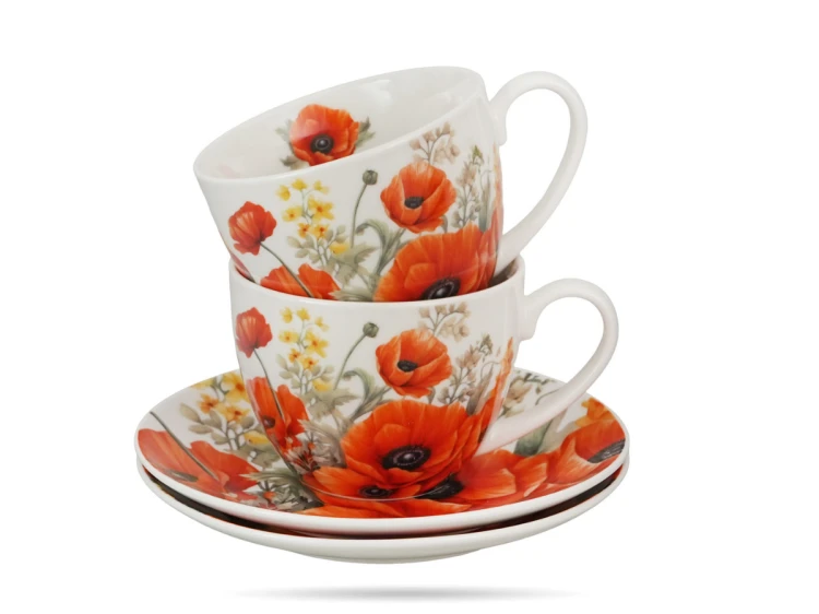 Zestaw filiżanek ze spodkami maki poppies DUO (5).png