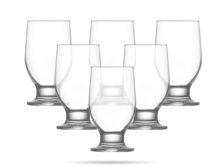 Szklanki na stopce 305 ml szkło zestaw 6 szt Ren LAV (1).png