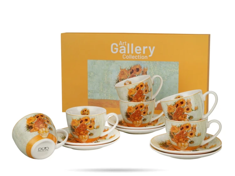 zestaw filiżanek ze spodkami słoneczniki van gogh porcelana DUO  (1).png