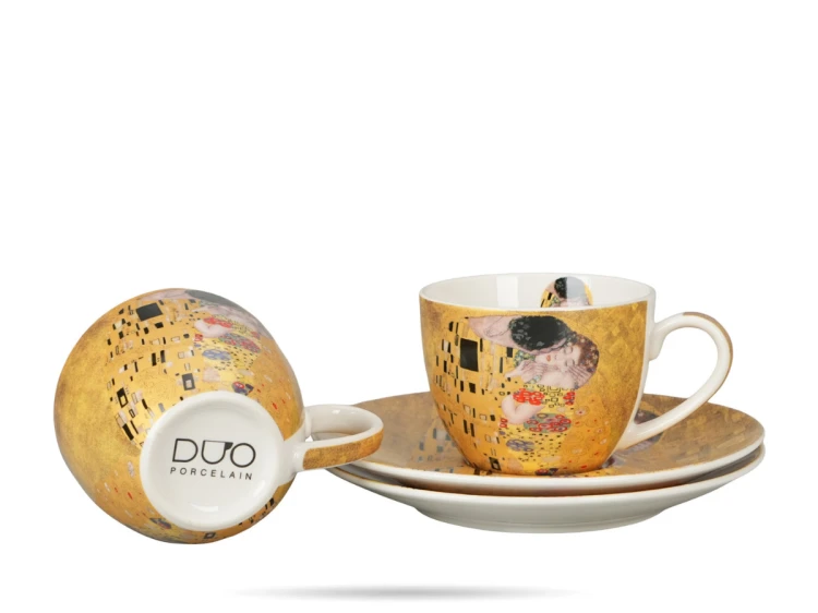 Komplet 2 filiżanek espresso 110 ml Pocałunek Klimt DUO (5).png