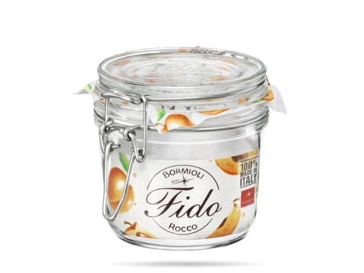 Słoik z klamrą 350 ml okrągły Fido BORMIOLI ROCCO (1).png