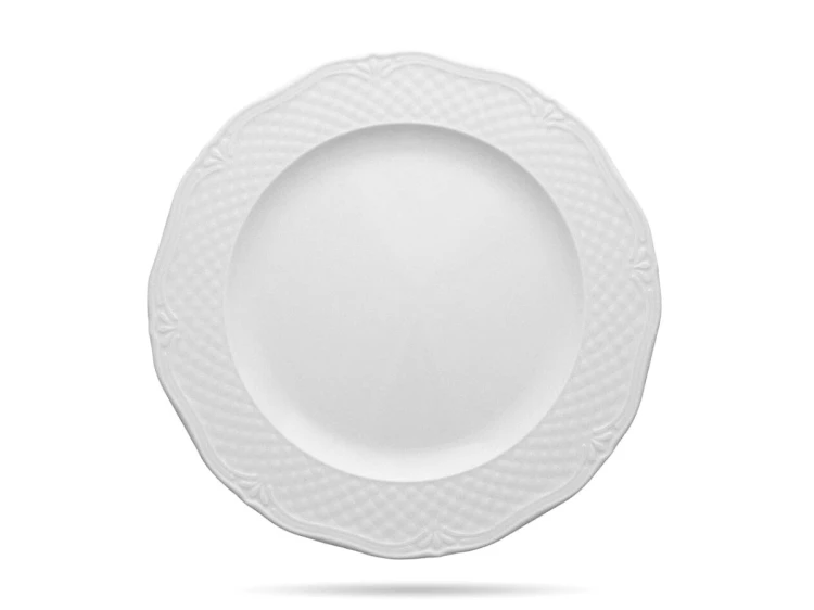 Talerz płytki 24 cm biała porcelana Afrodyta LUBIANA.png