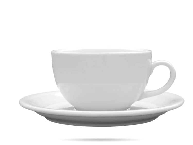 Filiżanka ze spodkiem 350 ml biała  Ameryka LUBIANA (2).jpg