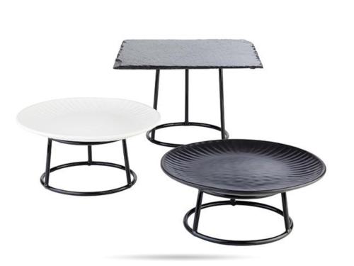 Podstawa bufetowa okrągła fi 18 cm h 8 cm metal powłoka PVC Multi APS (1).png