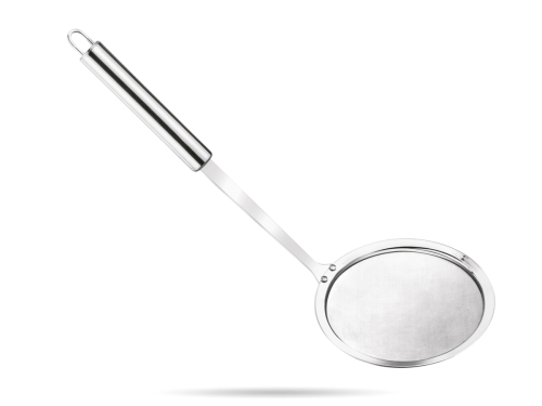 Łyżka cedzakowa szumówka fi 12 cm gęsta siatka Paula stal Paula TADAR.png