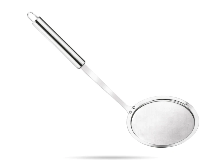 Łyżka cedzakowa szumówka fi 12 cm gęsta siatka Paula stal Paula TADAR.png