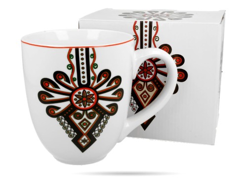 Kubek porcelanowy 0,9L Kubas Jumbo XXL PARZENICA DUO