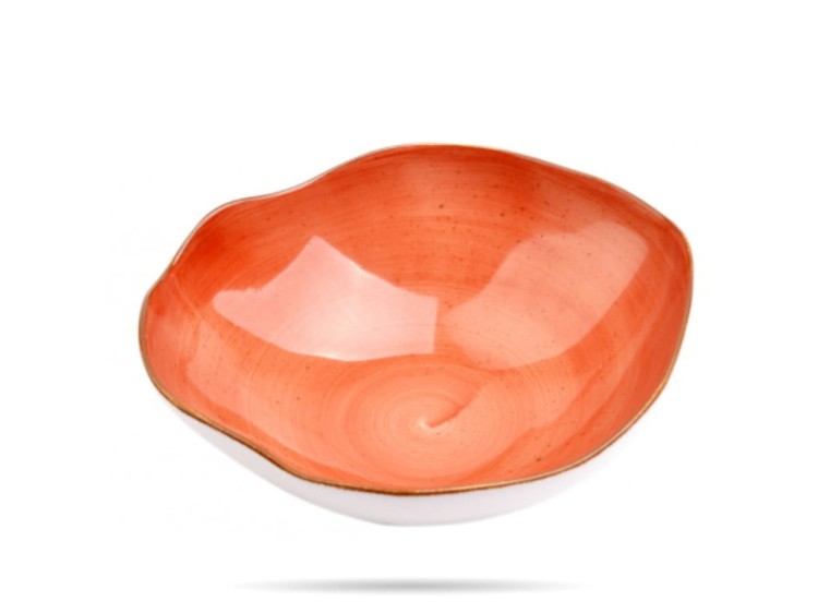 Salaterka Stone Age 22 cm ceglasta porcelana LUBIANA