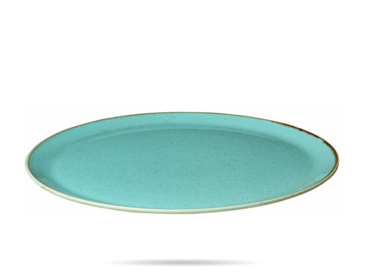 Talerz do pizzy Laguna 28 cm turkus porcelana Seasons PORLAND