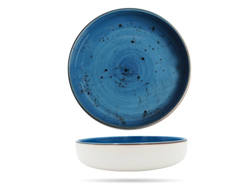 Salaterka miska Iris 20 cm niebieska porcelana Earth Colours FINE DINE
