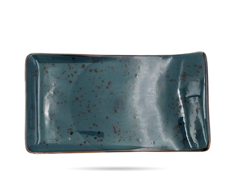 Talerz serwingowy Arando 21,5 x 12 cm płytki szary Earth Colours FINE DINE