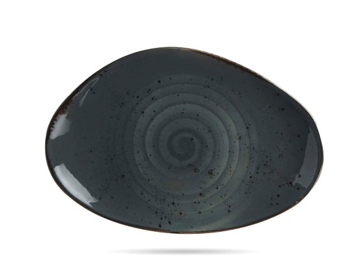 Talerz serwingowy Arando 35 x 21 cm płytki szary Earth Colours FINE DINE