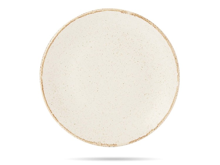 Talerz obiadowy Sand Seasons 28 cm kremowy porcelana PORLAND
