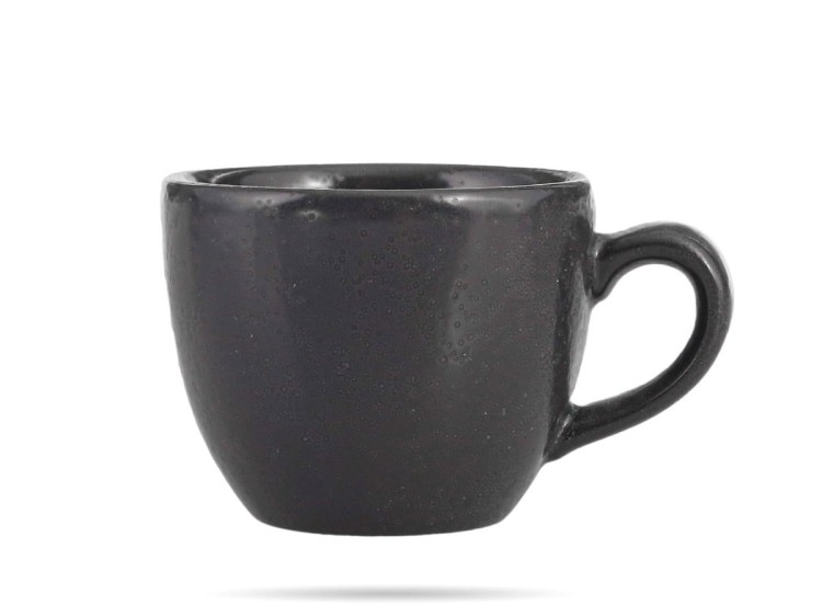 Filiżanka bez spodka espresso Coal 80 ml czarna porcelana Seasons PORLAND
