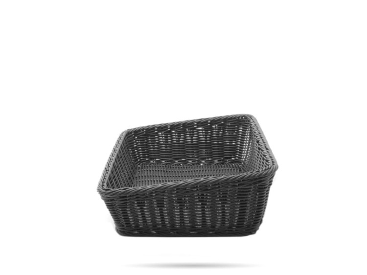 Czarny kosz na pieczywo 40x30 cm HENDI
