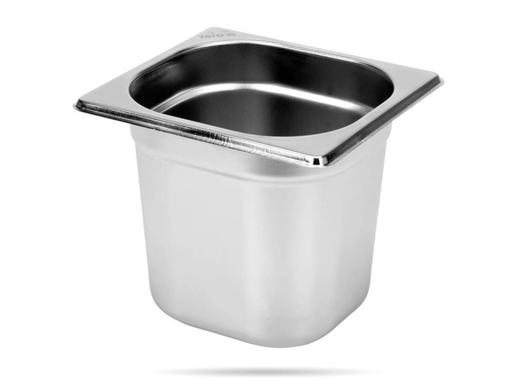 Pojemnik gastronomiczny GN 1/6 wys. 15 cm stal nierdzewna YATO