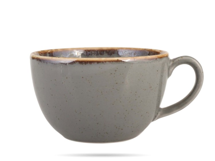 Filiżanka bez spodka Stone Seasons 250 ml szara porcelana PORLAND
