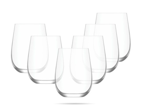 Zestaw 6 niskich szklanek 475 ml Gaia LAV
