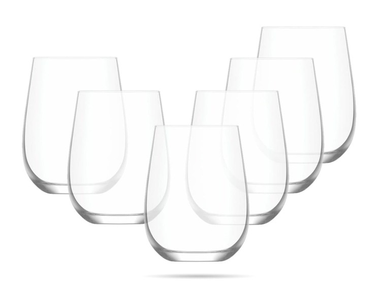 Zestaw 6 niskich szklanek 590 ml Gaia LAV