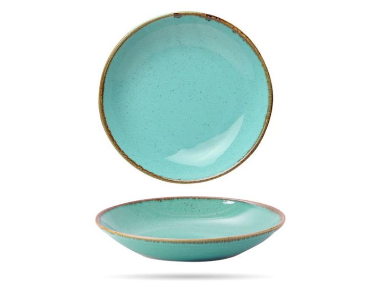 Talerz głęboki coupe Laguna 26 cm turkus Seasons porcelana PORLAND