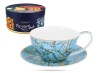 Filiżanka ze spodkiem 360 ml Van Gogh Migdał porcelana CARMANI