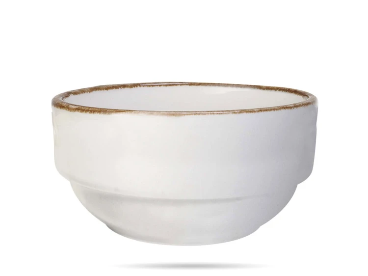 Salaterka dip sztaplowana Vanilla 8 cm 150 ml kremowa porcelana FINE DINE