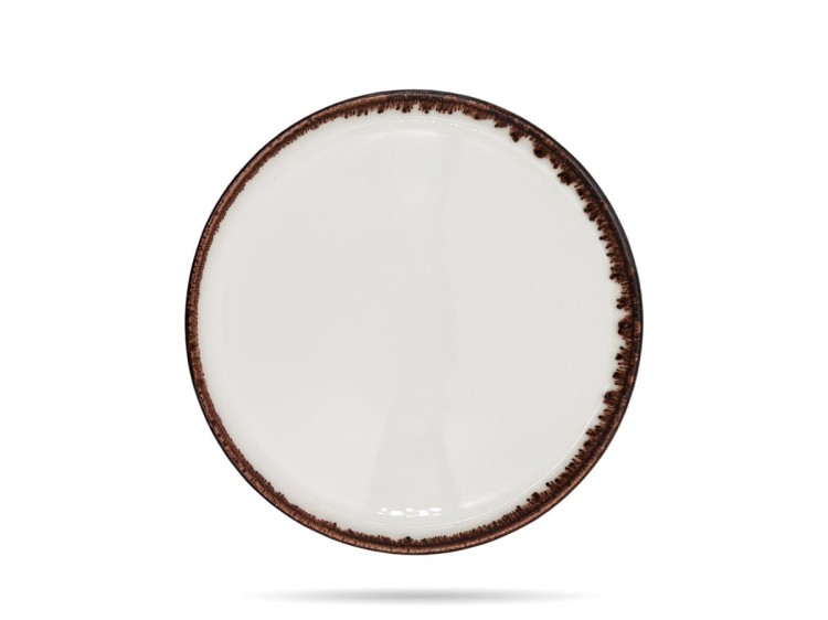 Talerz z wysokim rantem Vanilla 26,5 cm kremowy porcelana FINE DINE