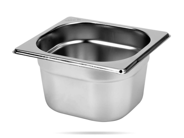 Pojemnik gastronomiczny GN 1/6 wys. 10 cm stal nierdzewna YATO