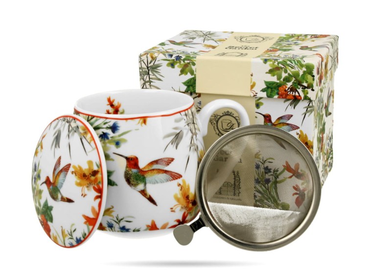 Kubek baryłka 430 ml z zaparzaczem Linnea DUO