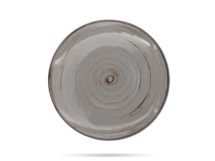 Talerz płytki 28 cm Nostalgia Popiel Alumina PORCELANA BOGUCICE