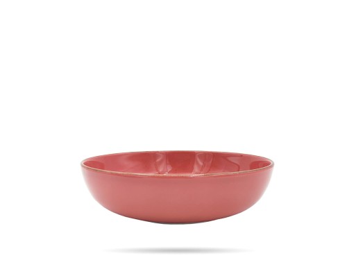Talerz głęboki Rondo 21 cm koral  porcelana LUBIANA