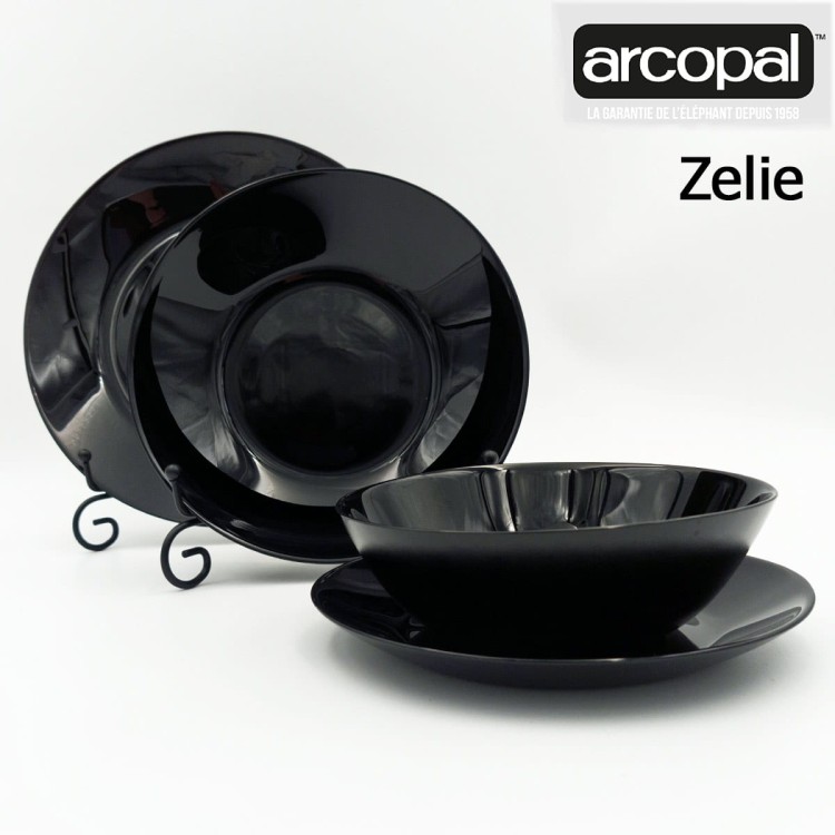 Talerz deserowy 18 cm czarny Zelie ARCOPAL LUMINARC