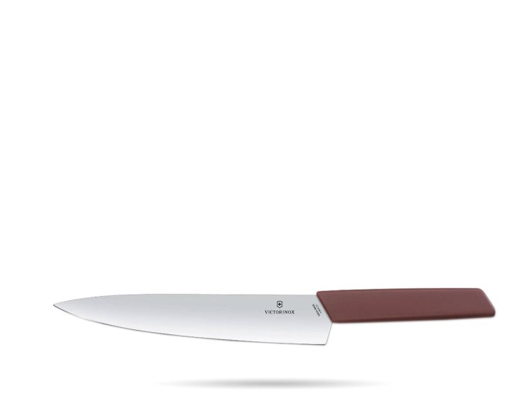Nóż do mięsa 22 cm bordowy Swiss Modern VICTORINOX