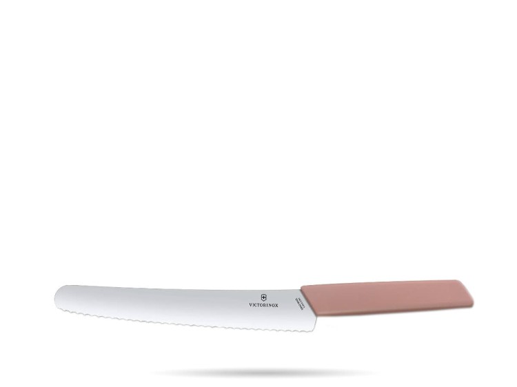 Nóż do chleba 22 cm róż Swiss Modern VICTORINOX