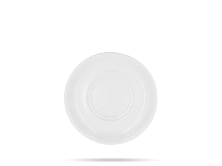 Biały spodek 15 cm porcelana hotelowa White CHURCHILL