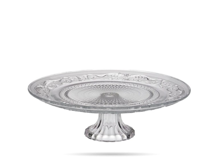 Szklana patera na ciasto tort 30 cm Piatto TADAR