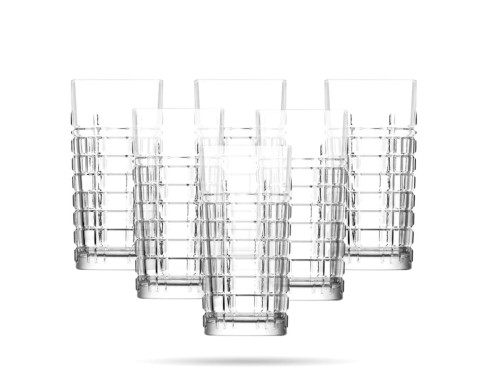 6 wysokich szklanek 440 ml Brit LAV