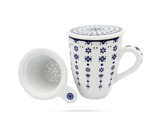 Porcelanowy kubek z zaparzaczem Flisty BOGUCICE